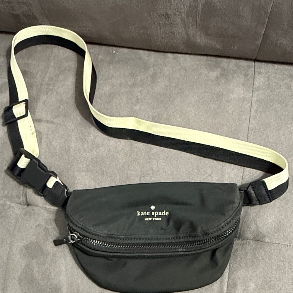 Kate Spade Black and Cream Belt Bag
